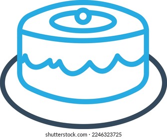 Party Cake Vector Icon which is suitable for commercial work and easily modify or edit it
