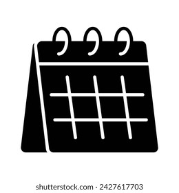 Party calendar vector design, event date, birthday calendar icon