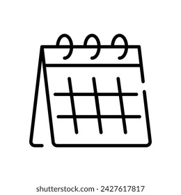 Party calendar vector design, event date, birthday calendar icon