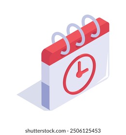 Party calendar vector design, event date, birthday calendar icon