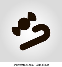 Party candy isolated flat icon