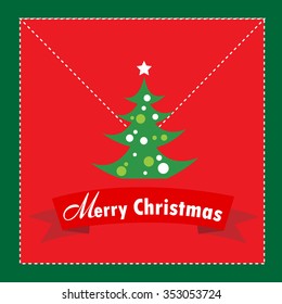 Party Card Christmas Vector.