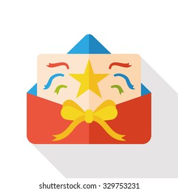 party card flat icon