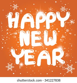 Party Card Happy new year Vector.