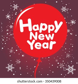 Party Card Happy new year Vector.
