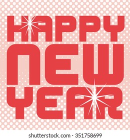 Party Card Happy new year Vector.
