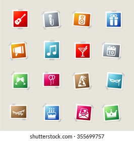 Party card icons for web