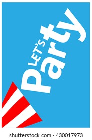 Party Card Vector Illustration.