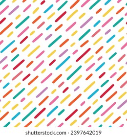 Fiesta, fondo de textura de carnaval. Fiesta de cumpleaños, textura de confeti de carnaval, patrón sin fisuras. Dulces dulces, papel tapizado en la discoteca sin costuras. Ilustración del vector