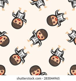 party cartoon costume ,seamless pattern