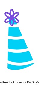 Party celebrate hat. Vector illustration