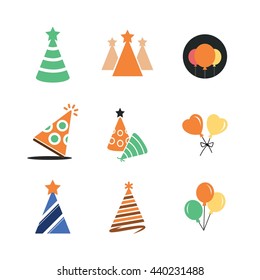 Party Celebration Birthday Icon vector set