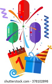 Party and celebration design element. Eps 10