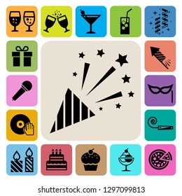 Party and Celebration icon set. Illustration eps10