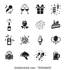 Party and Celebration Icons set