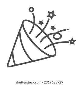 Party celebration line icons set. Birthdays, holidays, events, festive carnivals. basic party element icon. Simple vector linear design. Illustration. Symbol. present.