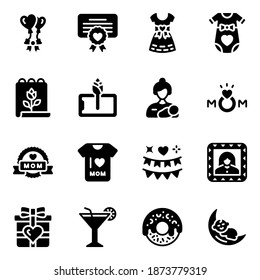 
Party Celebration Solid Icons Pack 