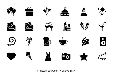 Party and Celebration Vector Icons 1