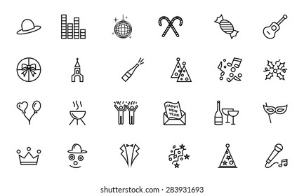Party and Celebration Vector Icons 2