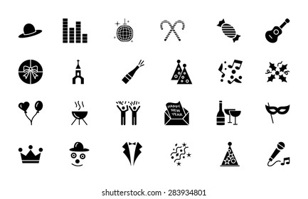 Party and Celebration Vector Icons 2