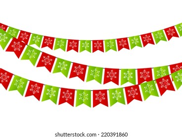 Party Christmas flags for Your design