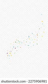 Fondo Transparente de Decoración de Círculo de Partido. Tarjeta de polvo carnaval. Top Confetti Banner. Textura divertida del arcoiris Splash.