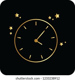 party clock icon for web and print 