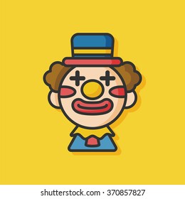 party clown vector icon