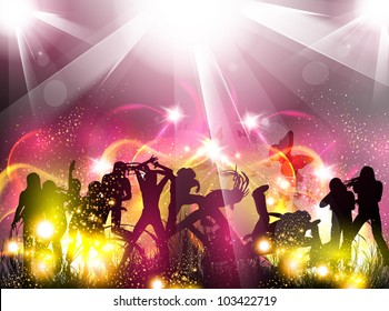 Party color light illustration