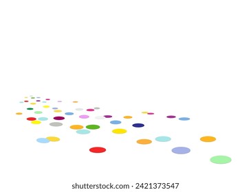 Party colorful confetti, 
Vector illustration isolated on white background
