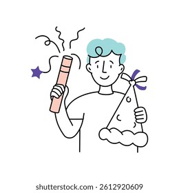 Party Concept  Vector Style illustration
