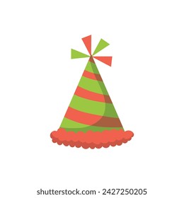 Party cone on white background