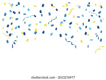 Party confetti background material blue