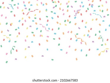 Party confetti background material pastel Color