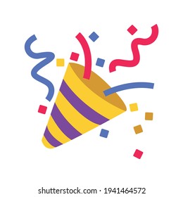 Party Confetti Emoji Vector Illustration