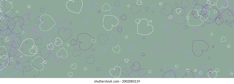 Party Confetti Olive Green Bordo Simple Romantic Pic. Neon Pastel White Multicolor Modern Art Pattern. Vivid Hearts Purple Violet Pink Art Illustration. Love Mint Bright Colorful Blue Print.