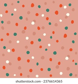 Party confetti pattern on pink background