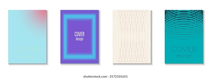 Party Cover Set. Cool Circles In Minimal Layout. Young Hipster Design On Annual Page. Line Flyer. Minimalist Graphic Template. Geometric Abstract Poster. Trendy Party Cover