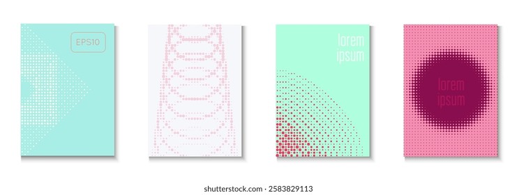 Party Cover Set. Cool Circles In Minimal Layout. Dynamic Frame For Annual Invitation. Abstract Flyer. Minimalist Music Poster. Geometric Line Texture. Trendy Party Cover