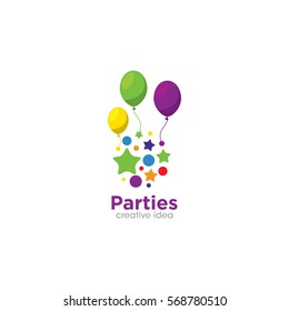Party Creative Concept Logo Design Template