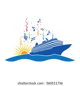 Party Cruise. Vector Design