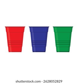 Party Cup Icon Set Vector Design.