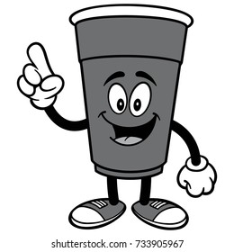 Party Cup Talking Illustration