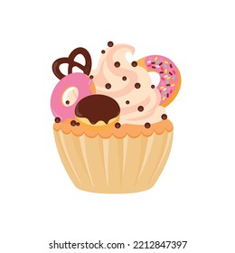 party cupcakes Keep cakes, birthday parties, cupcakes of various flavors, chocolate, lemon, blueberry, vanilla, milk, mixed fruit cupcakes
