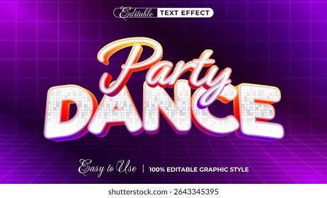 party dance - Editable Text Effect, Font Style