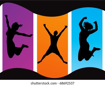Party Dance Flyer background Illustration vector Disco