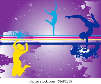 Party Dance Flyer background Illustration vector Disco