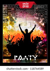 Party dance poster design