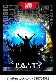 Party dance poster design
