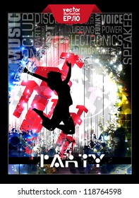 Party dance poster design
